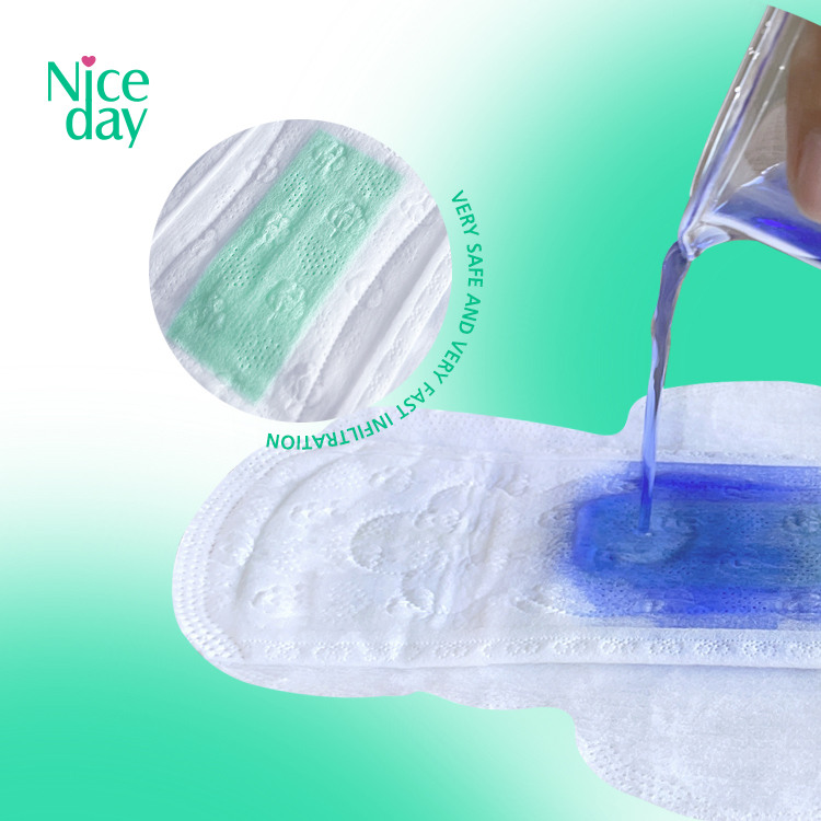 Innovative Diversion Ultra-Fast Absorption Sanitary Pads Woman Protection Manufacturer NDL-8 NiceDay Инновационный Дизайн Супер Гибкие Прокладки для Женщин Моментальная Впитываемость и Защита от Протеканий