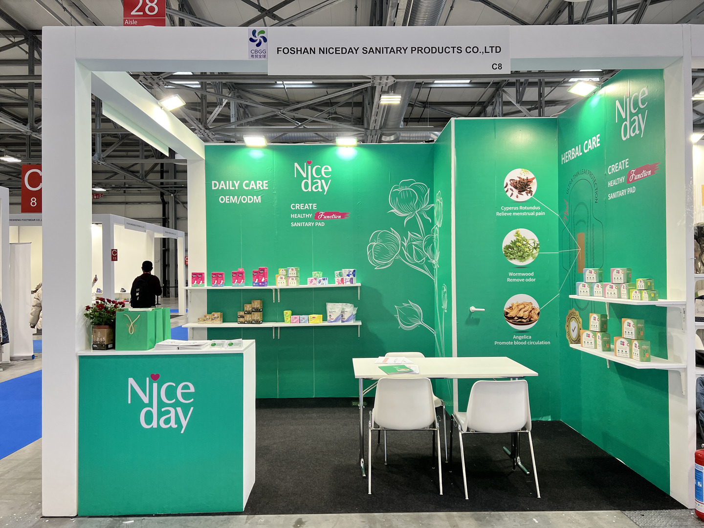 Niceday stand at the January 2025 trade show in Italy