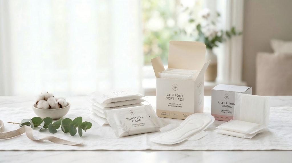 sensitive skin feminine hygiene products cover image
