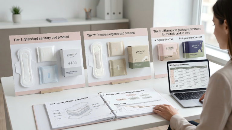 organic pad private label product line strategy