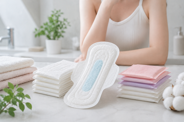 feminine hygiene sanitary napkin pads