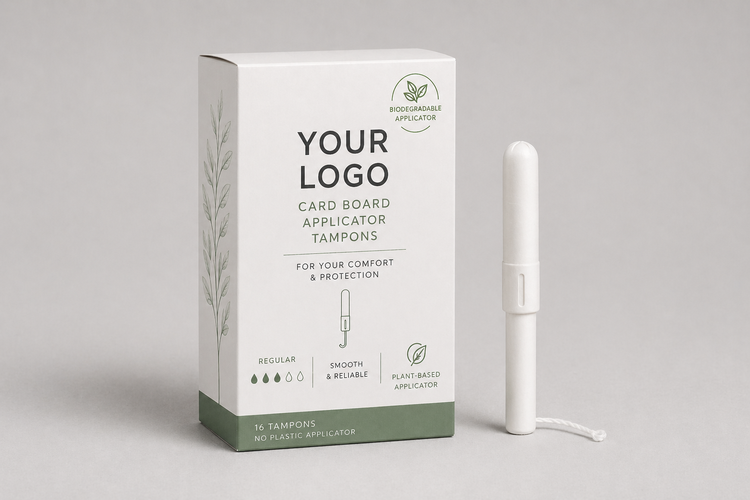 Organic Cotton Tampon Cardboard Tube OEM | Niceday