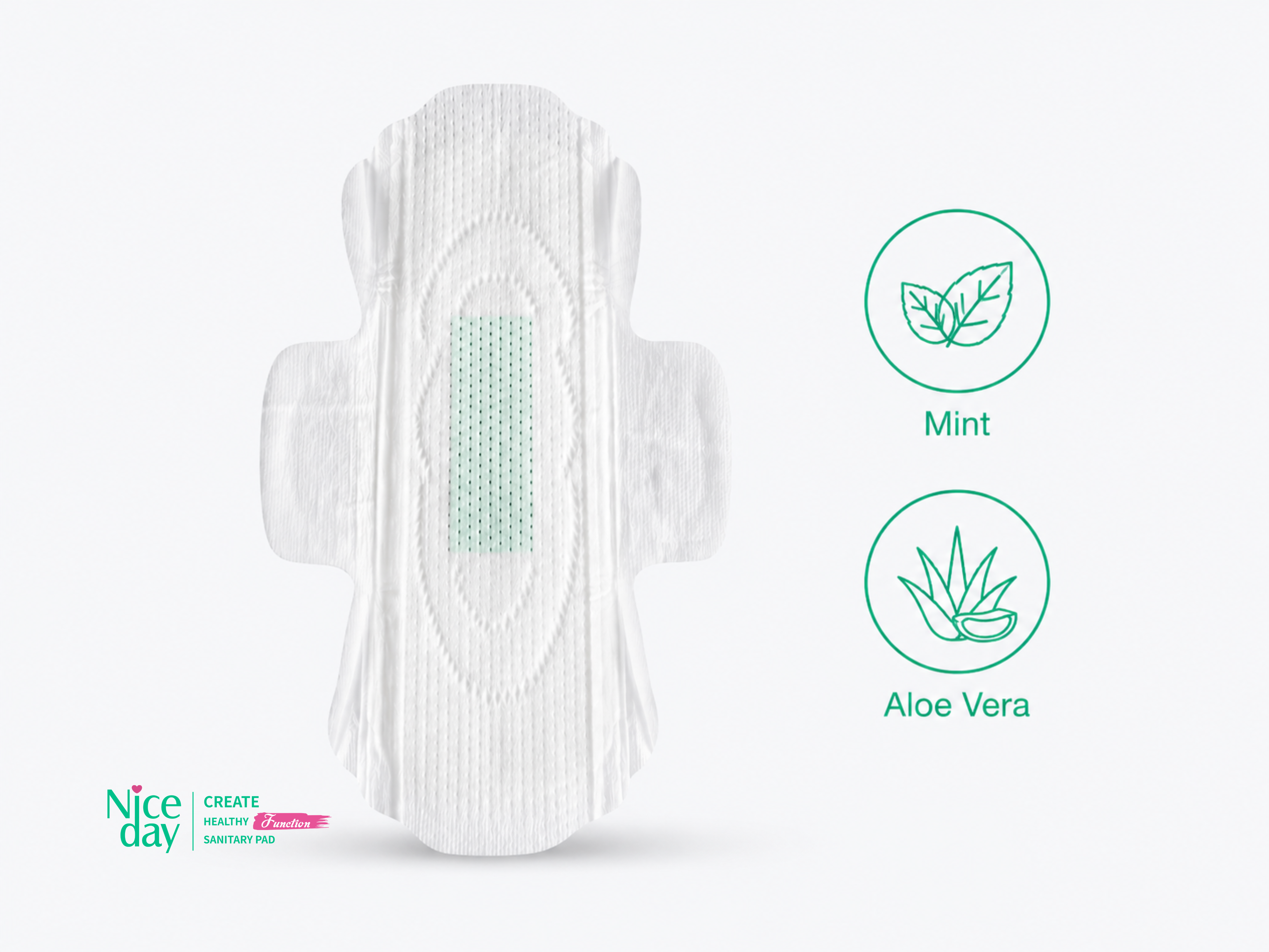 Niceday HerbalCool E-8 прокладки с мятой и алоэ OEM