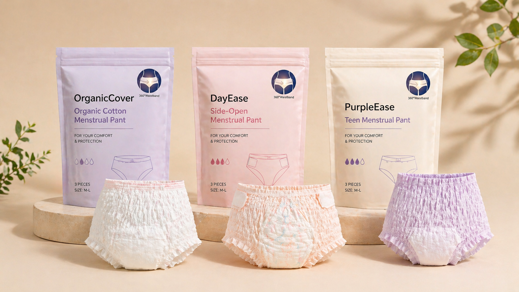 Menstrual Pants Period Underwear OEM Private Label Manufacturer Niceday