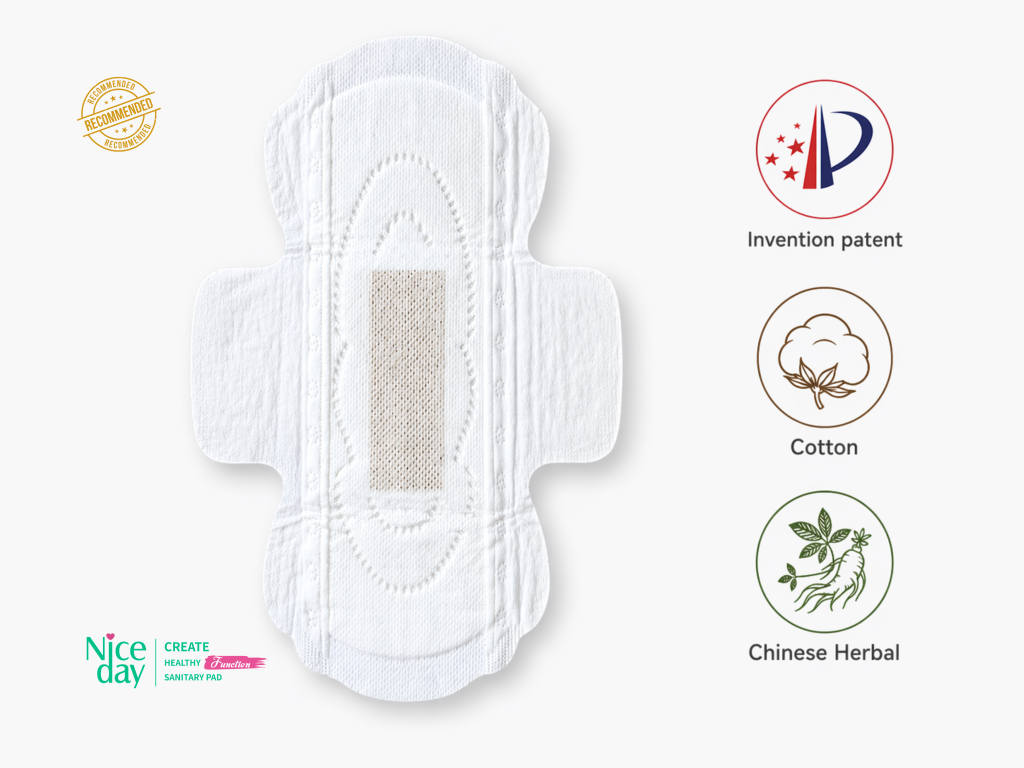 HerbalPure No-SAP Organic Sanitary Pad OEM Niceday N-7