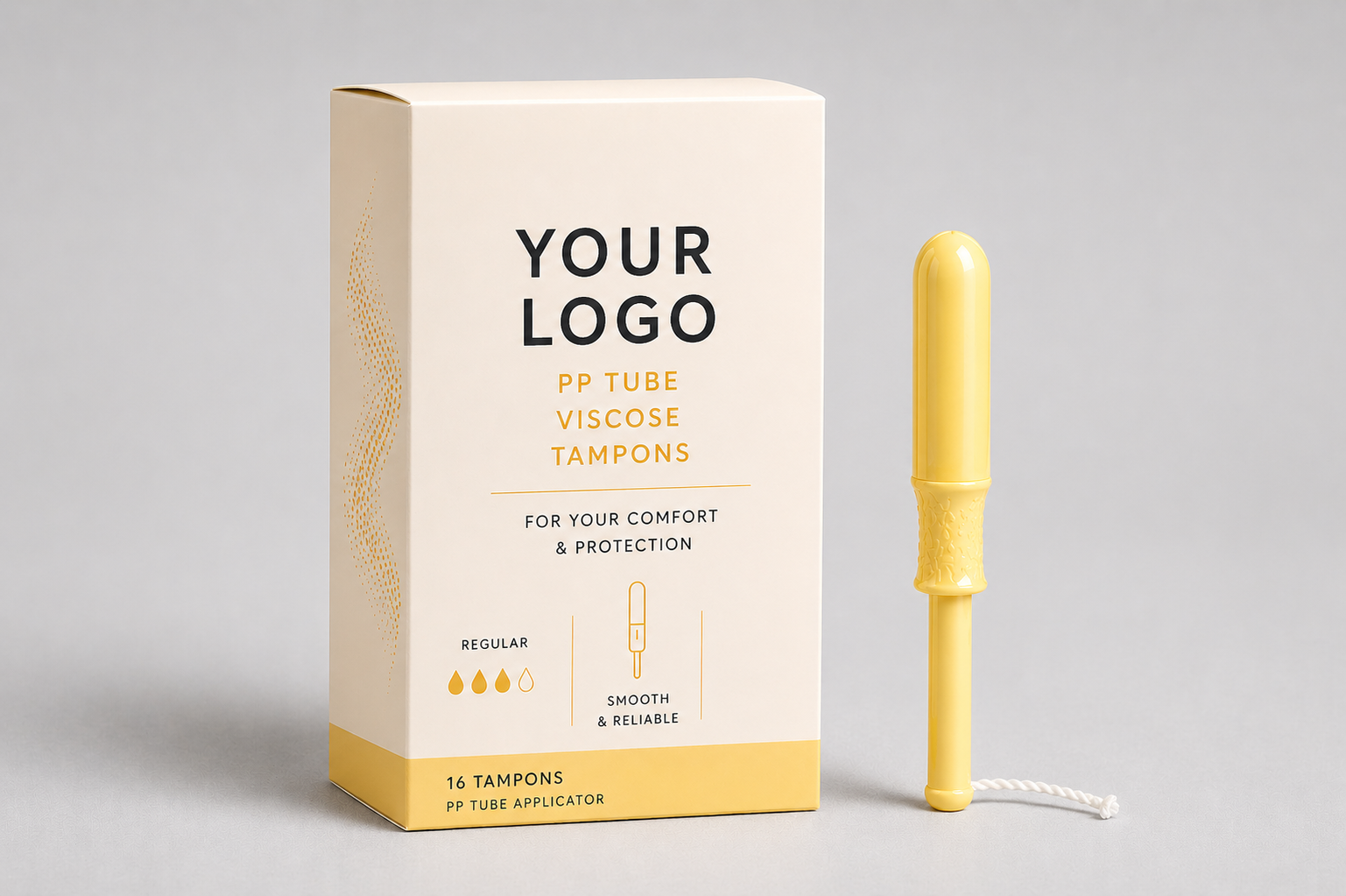 SmoothGlide Viscose Tampon PP Tube OEM Private Label Niceday