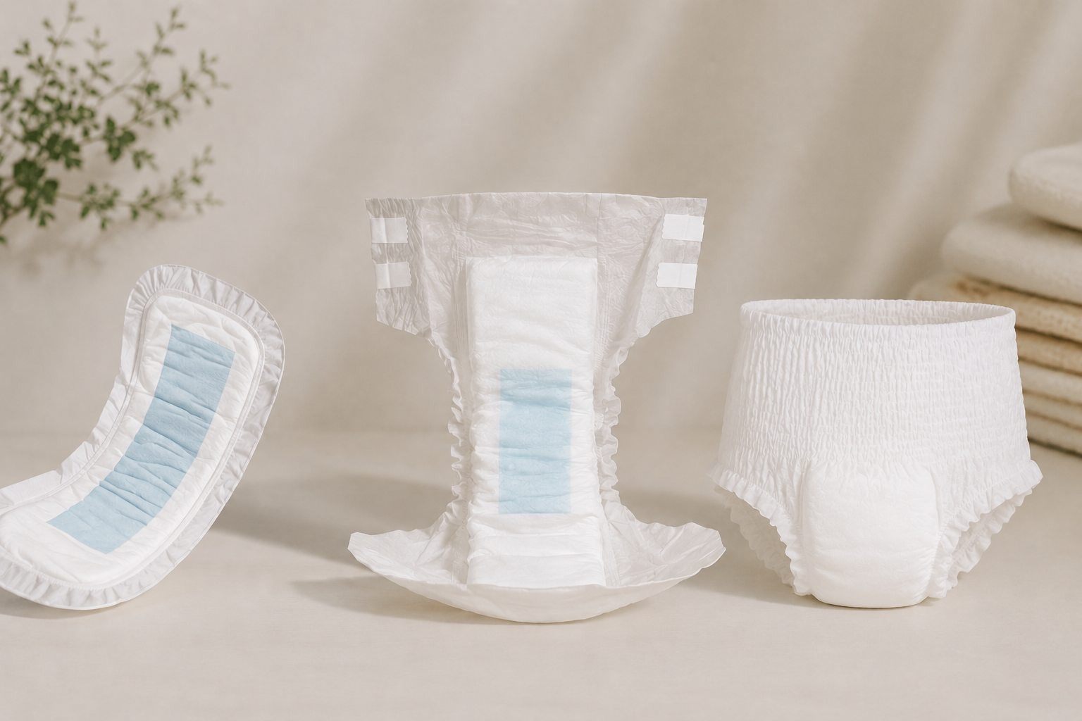 maternity pads vs postpartum underwear vs adult diapers