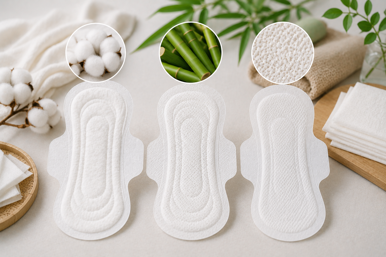 sanitary pad top sheet material