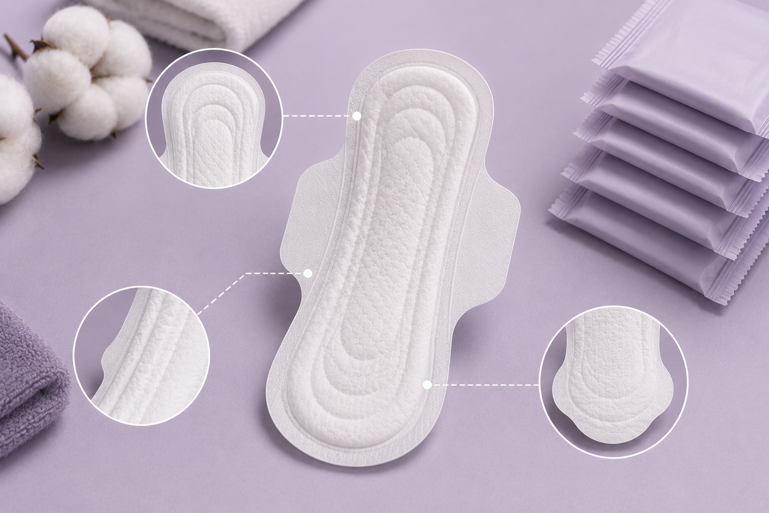 pad shape front back coverage