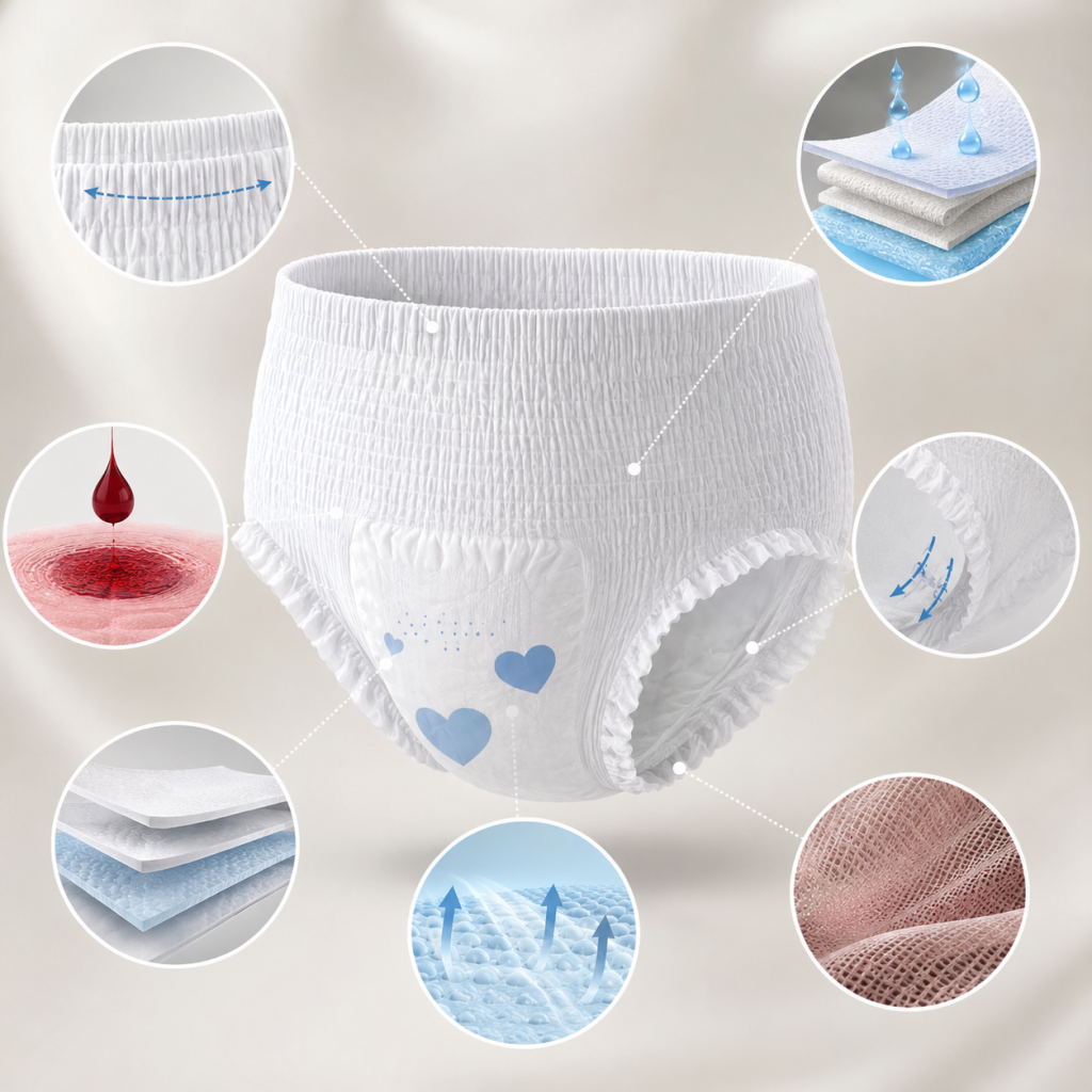 Which Structural Factors Affect Coverage on Heavy-Flow Menstrual Pants