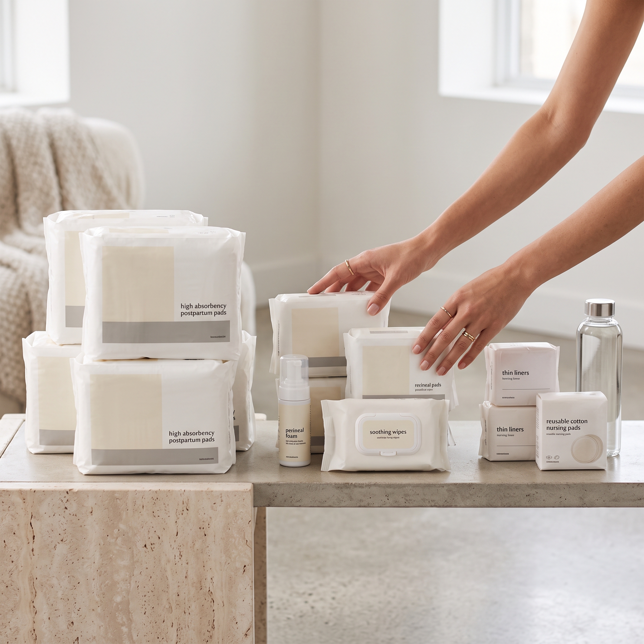 postpartum product range pack size