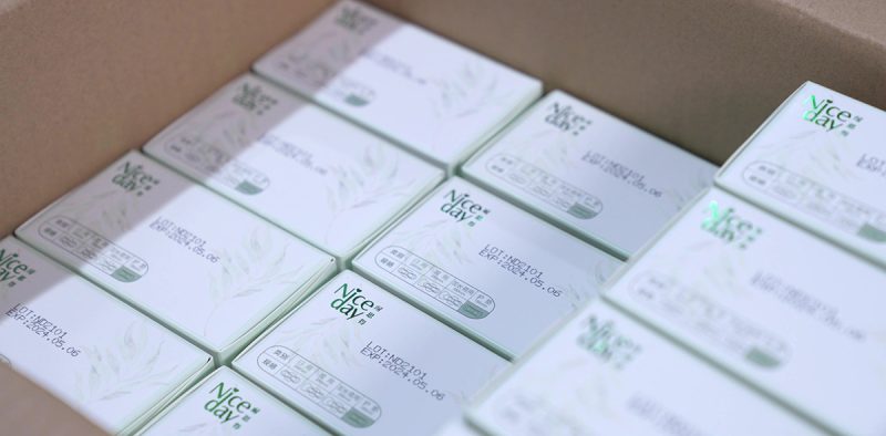 NiceDay Chinese herbs factory Russian market distributor sanitary pads hygiene product healthy customised гигиенические прокладки фабрика в Китае